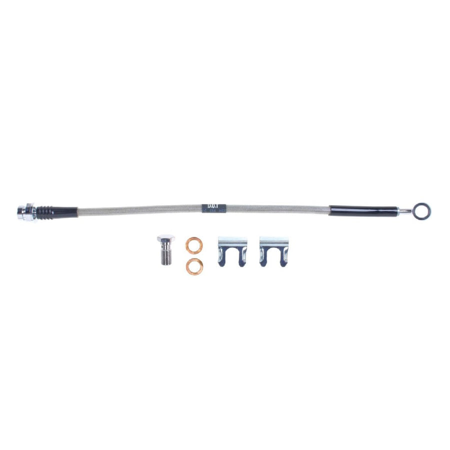 The Right Stuff 1973-76 Mopar A-Body Braided Stainless Steel Front Disc Brake Flex Hoses - (FH111S)