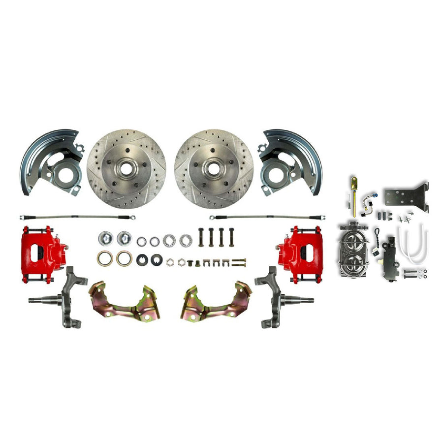 The Right Stuff 1962-67 Chevrolet Chevy II, Show N Go, Front Manual Disc Brake Conversion Kit - (AFXSD03CZY)