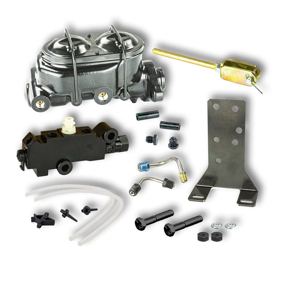 The Right Stuff Black Master and Valve Combination, Disc/Drum (4 port Master) - (B1871)