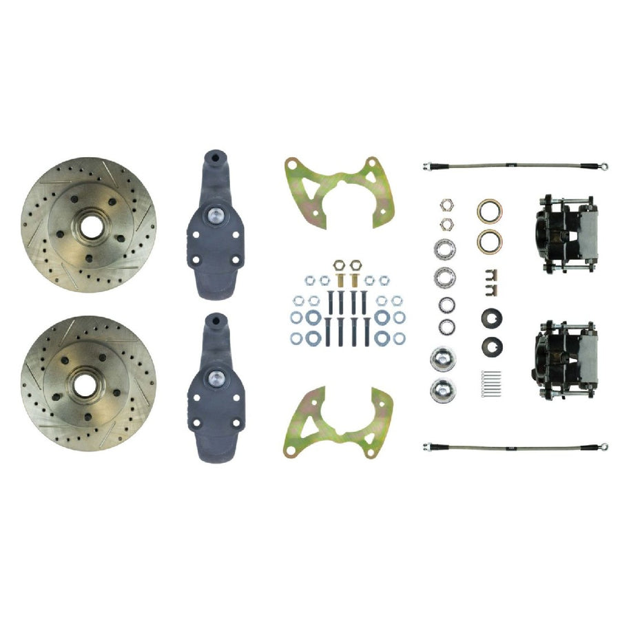 The Right Stuff 1959-64 Impala/Bel Air, 2" Drop, "At The Wheel" Front Disc Brake Conversion Kit - (FSC59WKDS)