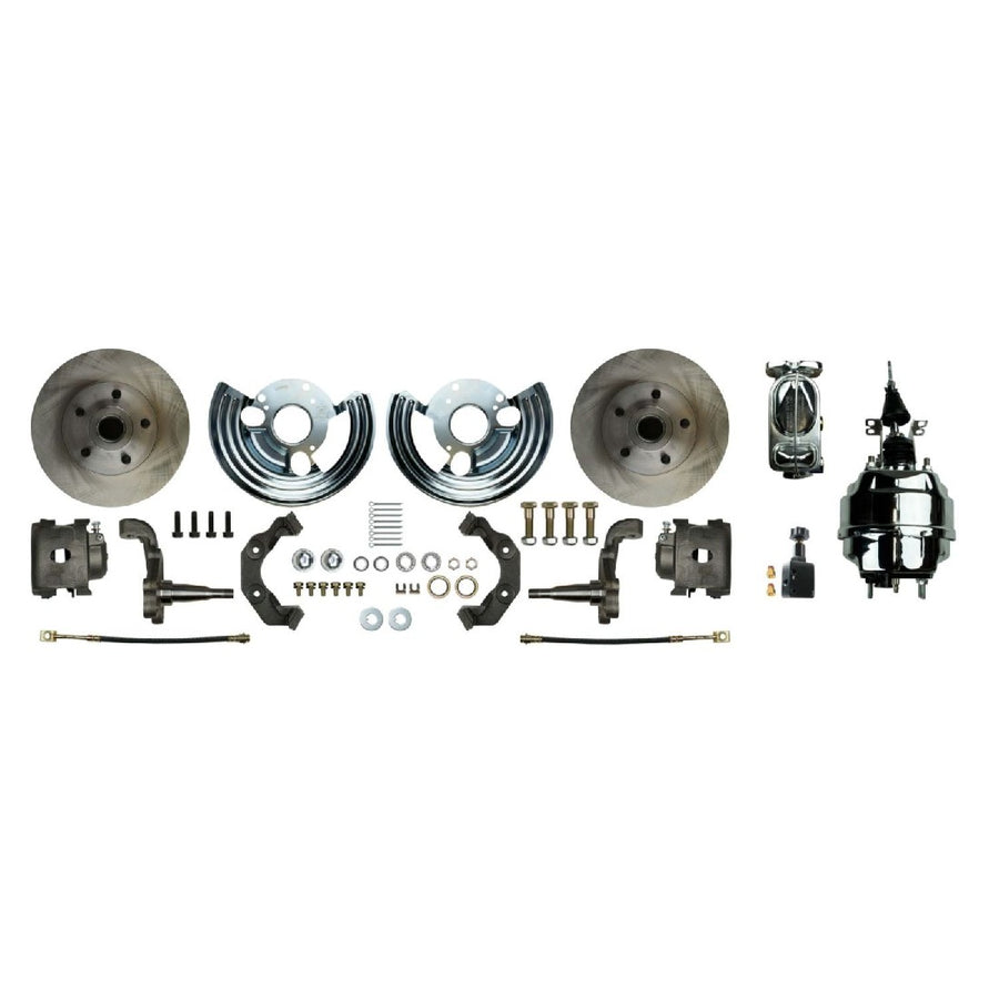 The Right Stuff 1965-74 Mopar B/E-Body, 8" Booster, Front Power Disc Brake Conversion Kit - (MDC62DCX)