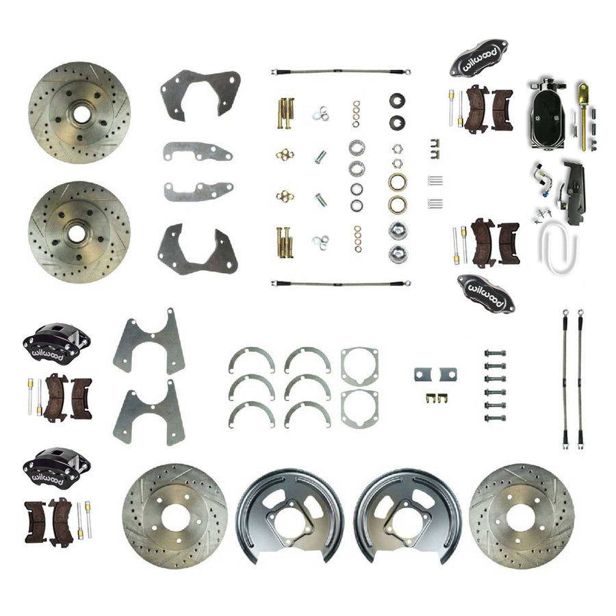The Right Stuff 1965-68 Chevrolet Impala, Performance 4-Wheel Manual Disc Brake Conversion Kit - (FSC664SDCSY)