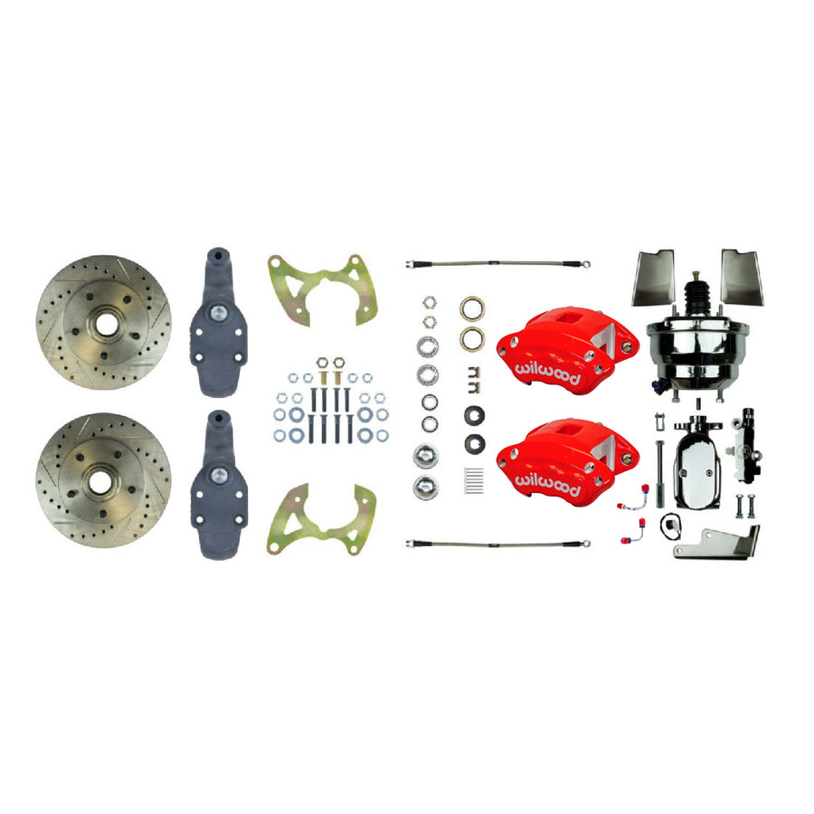 The Right Stuff 1959-64 Chevrolet Impala, 2" Drop, Performance Front Disc Brake Conversion Kit - (FSC60DCDZX)