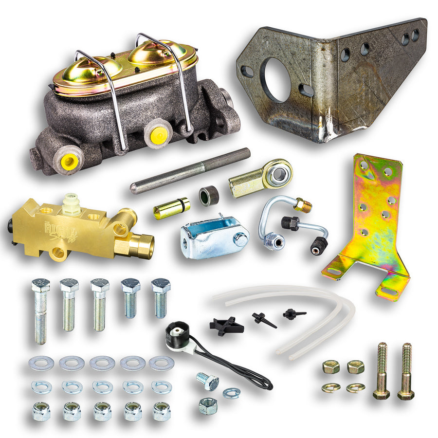 The Right Stuff 1-1/8" Bore Disc Brake Master Cylinder & Disc/Drum Combination Valve Kit - (G470971)