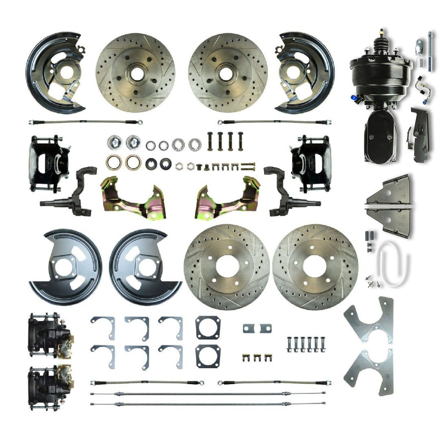 The Right Stuff 1967-1972 Chevelle/GM A-Body, Power 8" Booster, 4-Wheel Disc Brake Conversion - (AFXDC46CSY)