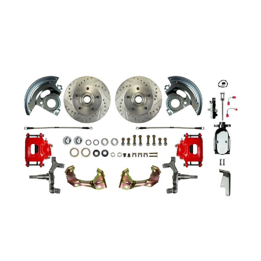 The Right Stuff 67-74 GM F/X-Body, Show N Go, 2" Drop, Front Manual Disc Brake Conversion Kit - (AFXSD02DZX)