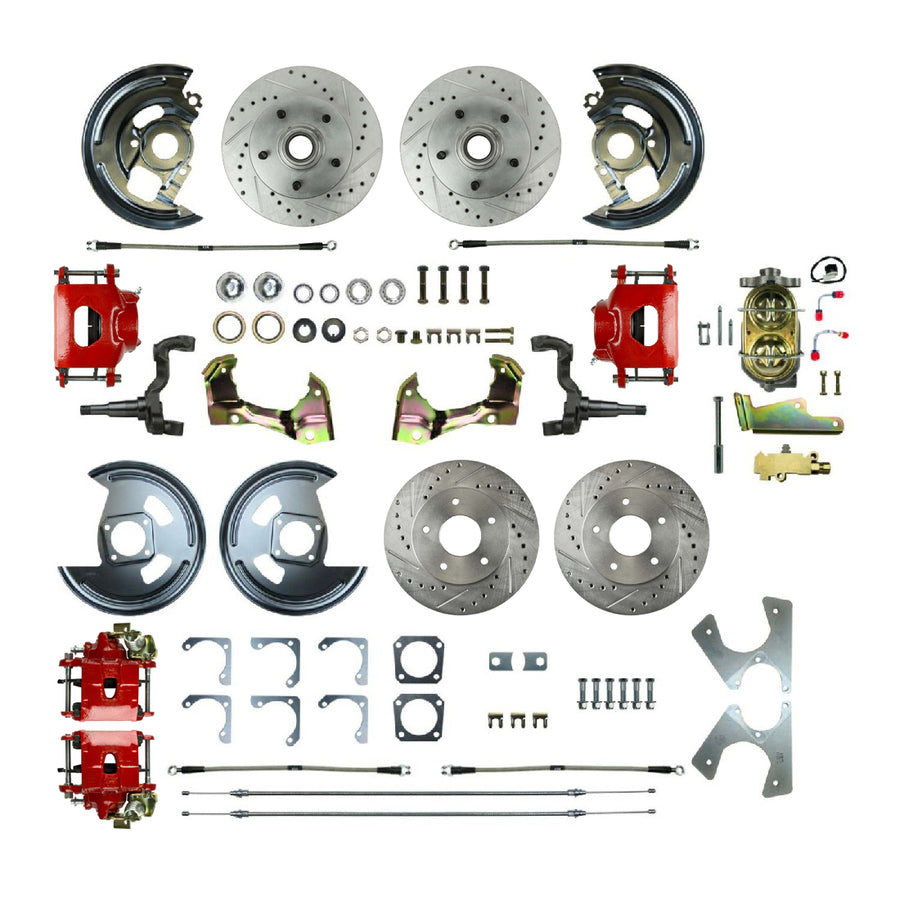 The Right Stuff 1964-72 Chevelle/GM A-Body, Show N Go, 4-Wheel Manual Disc Brake Conversion - (AFXSD41CZ)