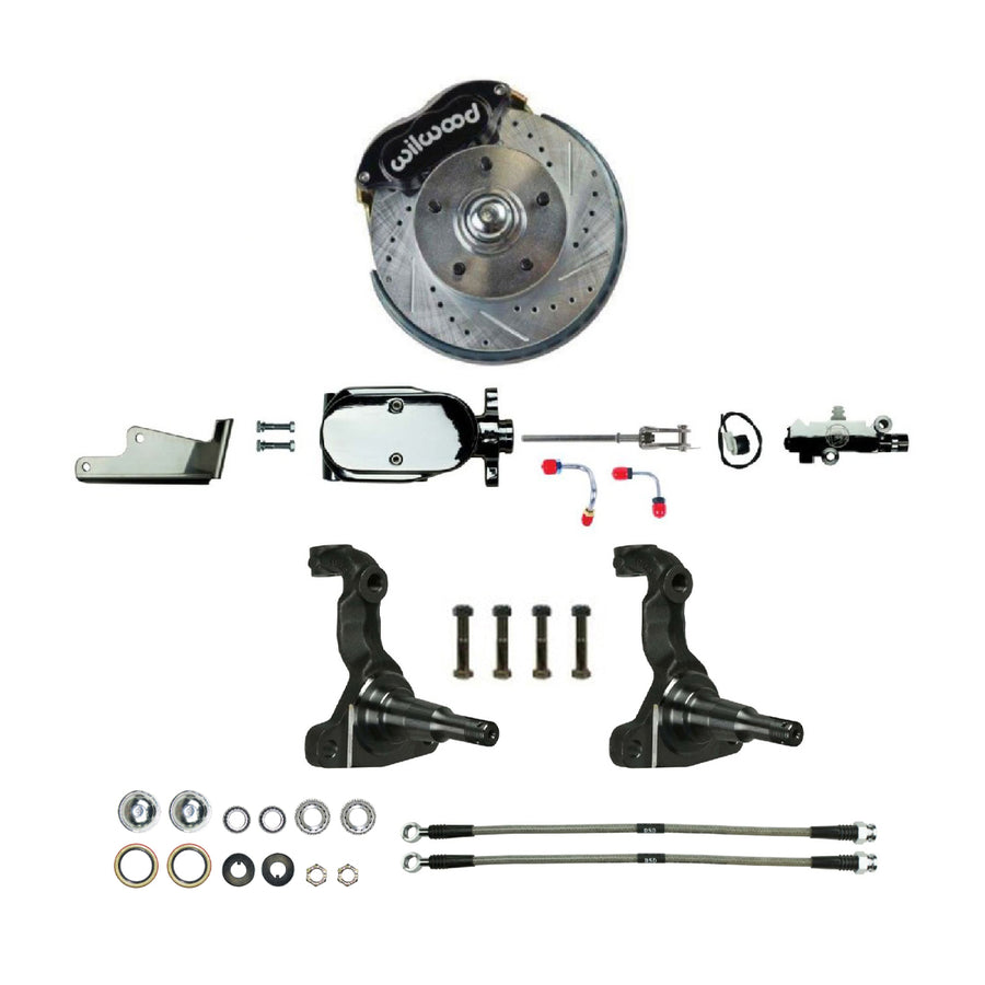 The Right Stuff 1964-72 GM A-Body, Signature Series, Big Brake Front Manual Disc Conversion Kit - (AFXSD32SX)