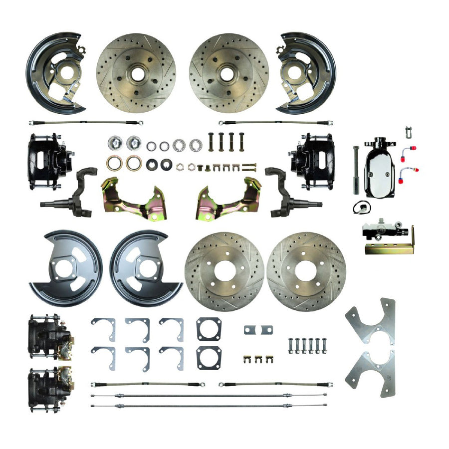 The Right Stuff 1962-67 Chevrolet Chevy II, Show N Go, 4-Wheel Manual Disc Brake Conversion - (AFXSD43CSX)