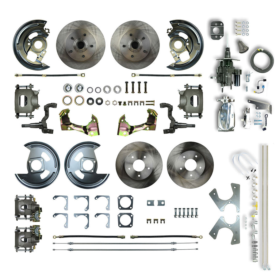 The Right Stuff 64-72 GM GM A-Body, Hydraulic Brake Assist, 4-Wheel Disc Brake Conversion Chrome Upper - (AFXHB41CX)