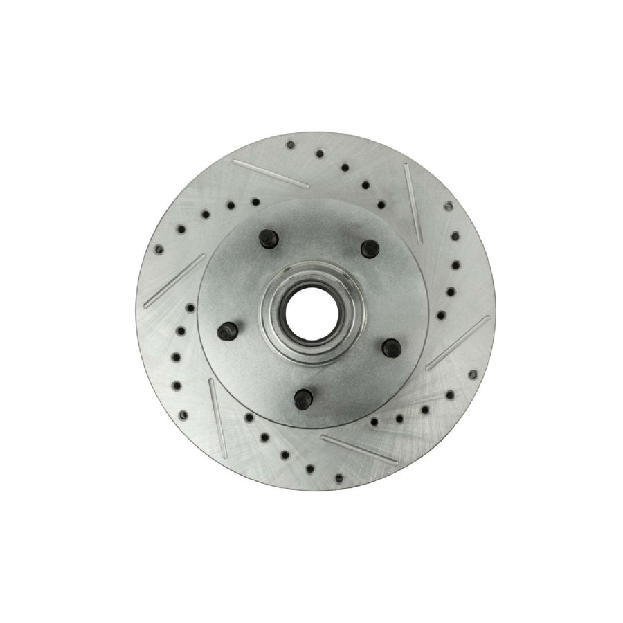 The Right Stuff 1969-72 GM A/F-Body, Zinc Washed, 11" Drilled & Slotted Front Brake Rotor/Pair - (BR02ZDC)
