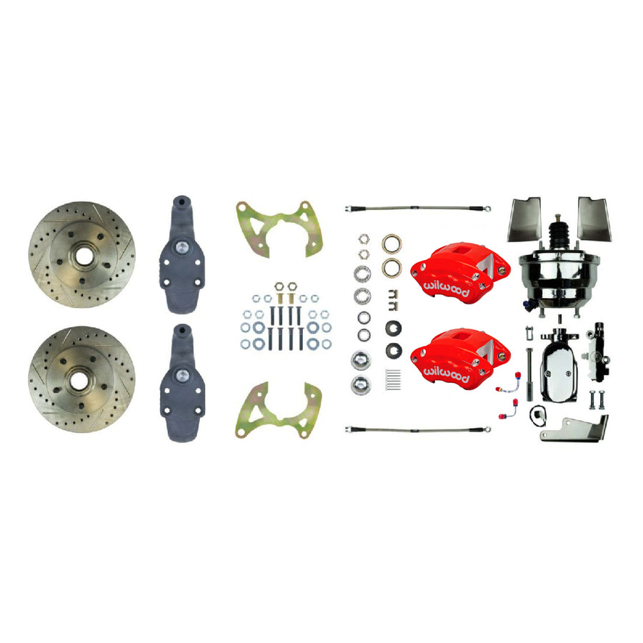 The Right Stuff 1965-70 Chevrolet Impala, 2" Drop, Performance Front Disc Brake Conversion Kit - (FSC66DCDZX)
