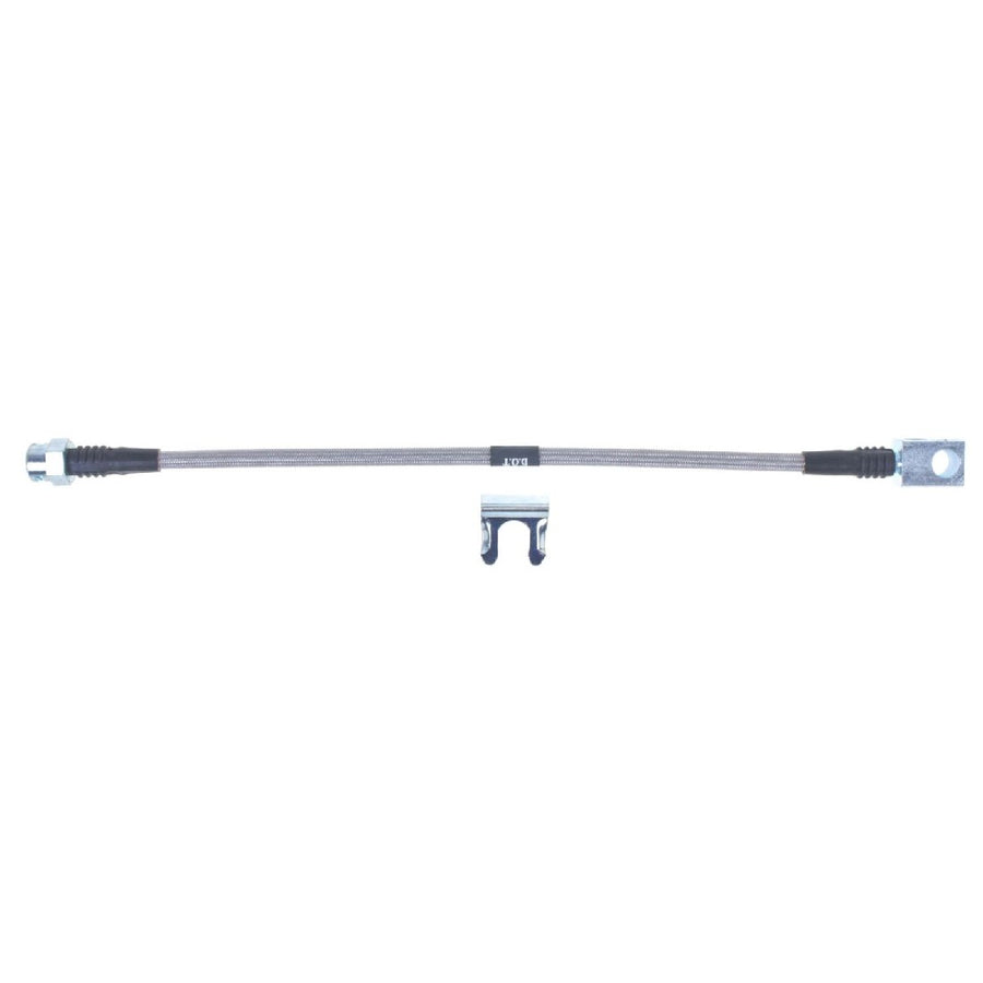 The Right Stuff 1972-73 Camaro/Firebird, Braided Stainless Steel Rear Brake Flex Hoses - (FH11S)