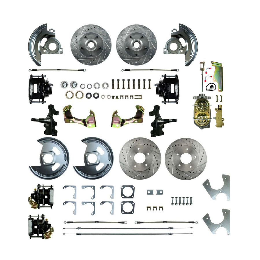 The Right Stuff 1968-1974 GM F/X-Body, 2" Drop, Show N Go, 4-Wheel Manual Disc Brake Conversion - (AFXSD45DS)