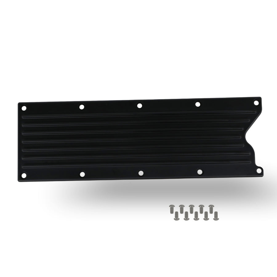 The Right Stuff Gen 3 LS Valley Cover, Finned, Black Anodized - (G3LSVCF-B-K)
