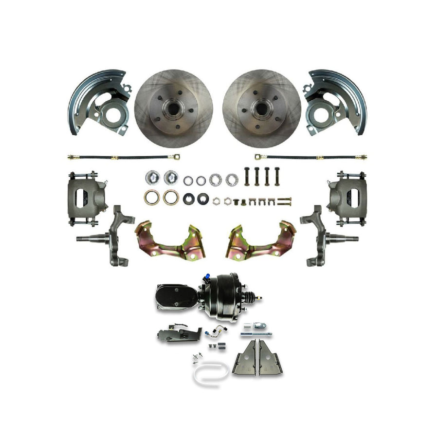The Right Stuff 67-72 Chevelle/GM A-Body, Power 8" Booster, 2" Drop Front Disc Brake Conversion - (AFXDC06DY)