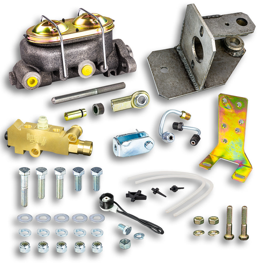 The Right Stuff 1-1/8" Bore Disc Brake Master Cylinder & Disc/Drum Combination Valve Kit - (G570971)