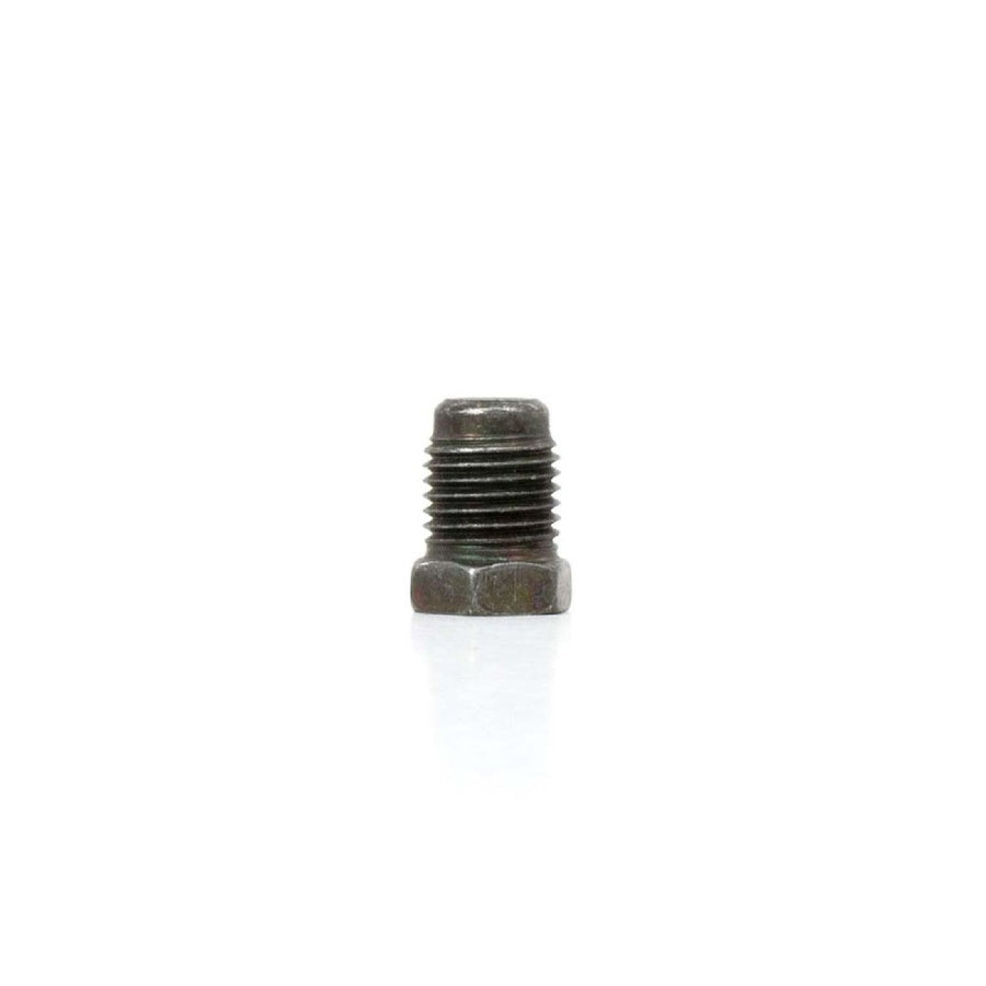 The Right Stuff 1/4" Tube W/14x1.5 Thread, 15mm Hex, Bubble Flare, Metric Black Fitting - (MSP2)