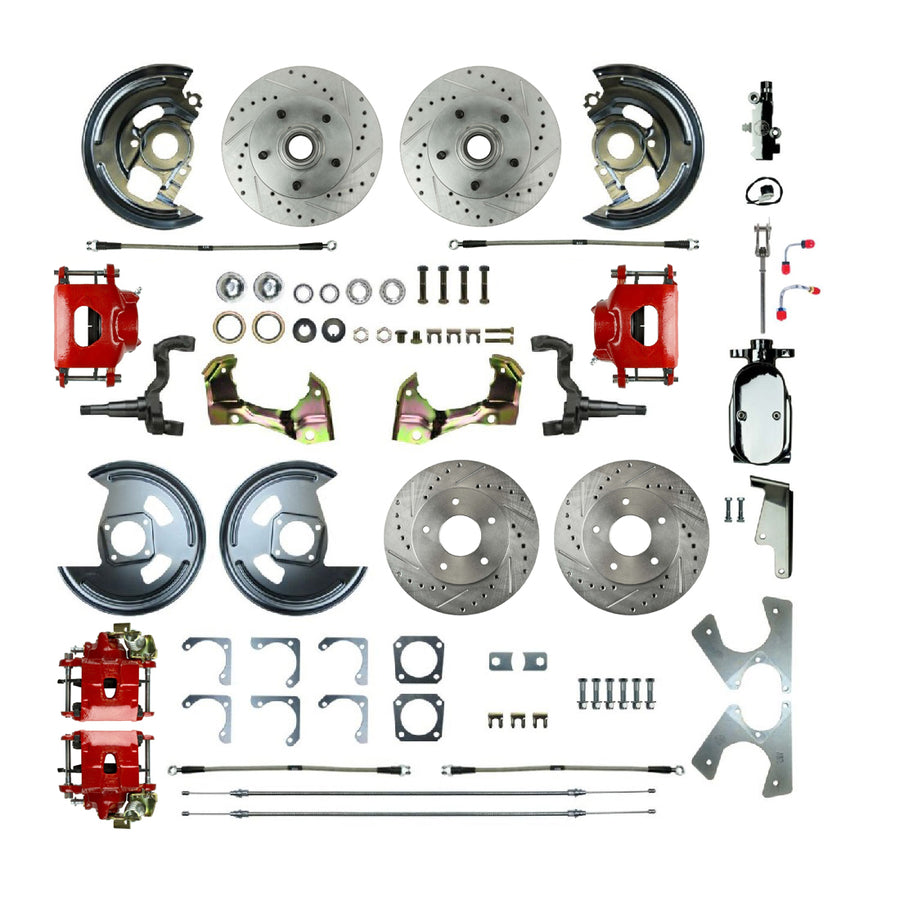 The Right Stuff 1964-72 Chevelle/GM A-Body, Show N Go, 4-Wheel Manual Disc Brake Conversion - (AFXSD41CZX)