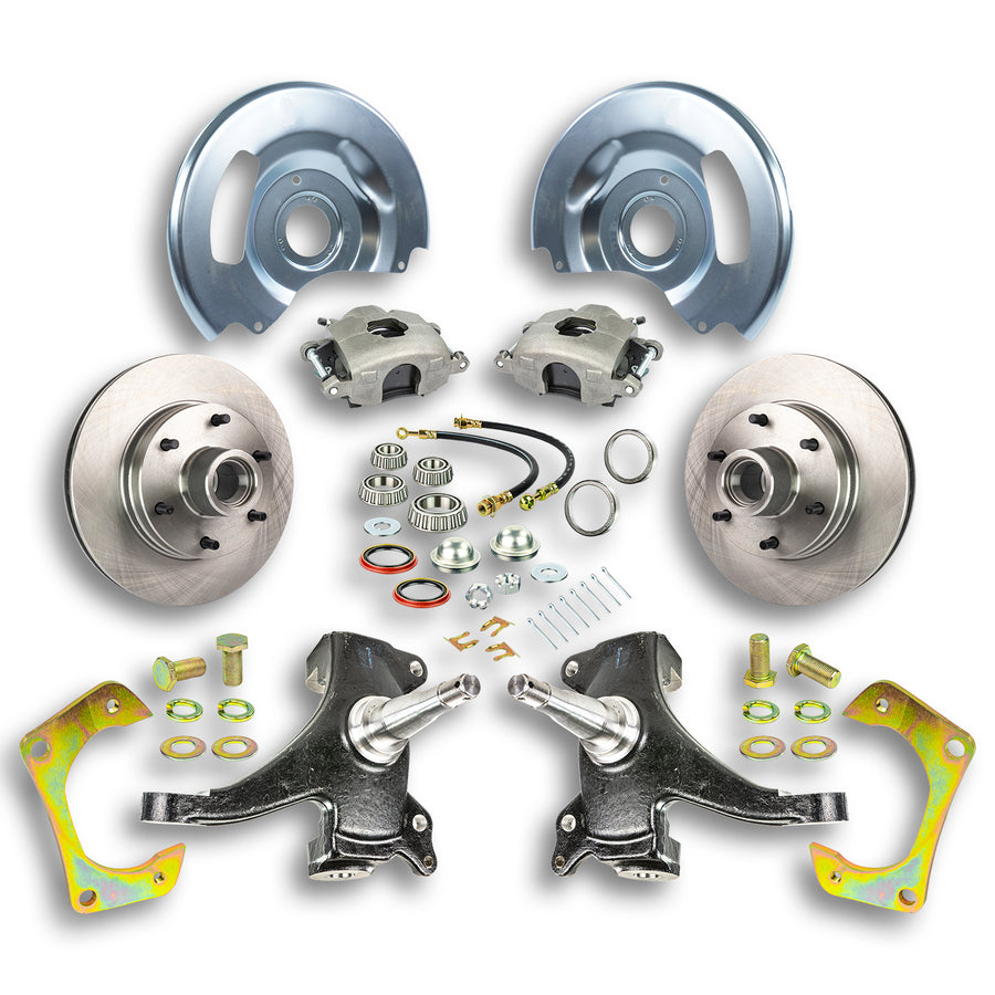 The Right Stuff 63-70 GM Truck/Suburban, 2WD, 2" Drop, "At The Wheel" Disc Brake Conversion - (TWK6316D)