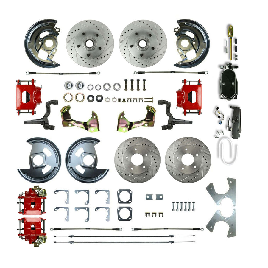 The Right Stuff 1964-72 Chevelle/GM A-Body, Show N Go, 4-Wheel Manual Disc Brake Conversion - (AFXSD41CZY)