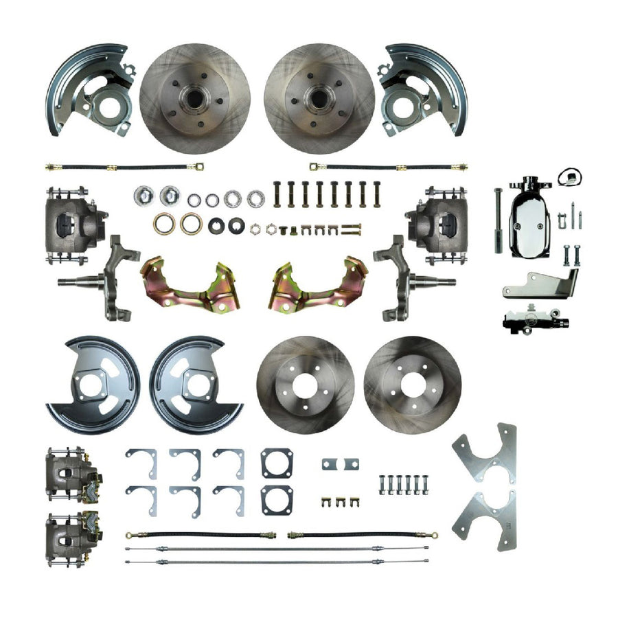 The Right Stuff 1967 Camaro/Firebird, 2" Drop, 4-Wheel Manual Disc Brake Conversion - AFXSD42DX - (AFXSD42DX)