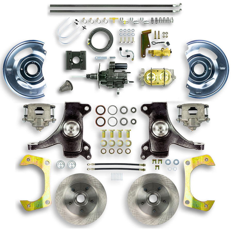 The Right Stuff 1963-66 Chevrolet/GMC Truck/Suburban, 2" Drop, Hydraulic Brake Assist Front Disc Brake Conv - (THB6325D)
