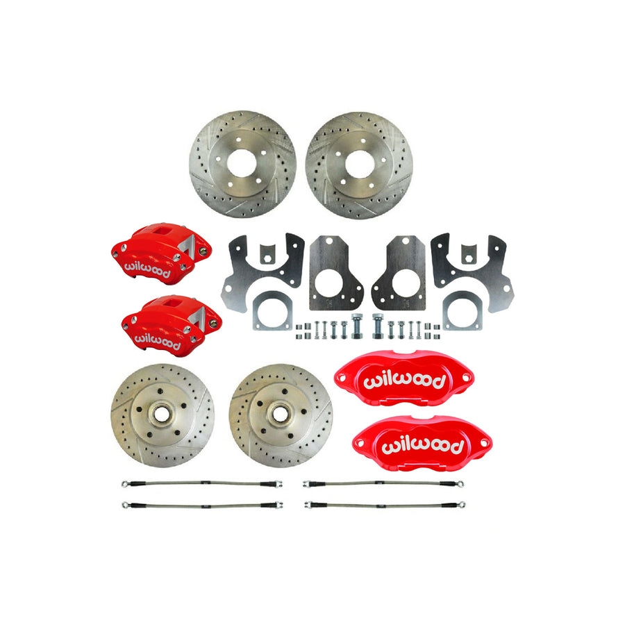 The Right Stuff 79-81 GM G-Body Rear Brake Conversion Kit With Matching Front Rotors & Calipers - (A79RDM278Z)