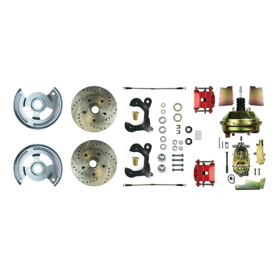 The Right Stuff 1959-64 Chevrolet Impala, 9" Booster, Power Front Disc Brake Conversion Kit - (FSC59DCCZ)