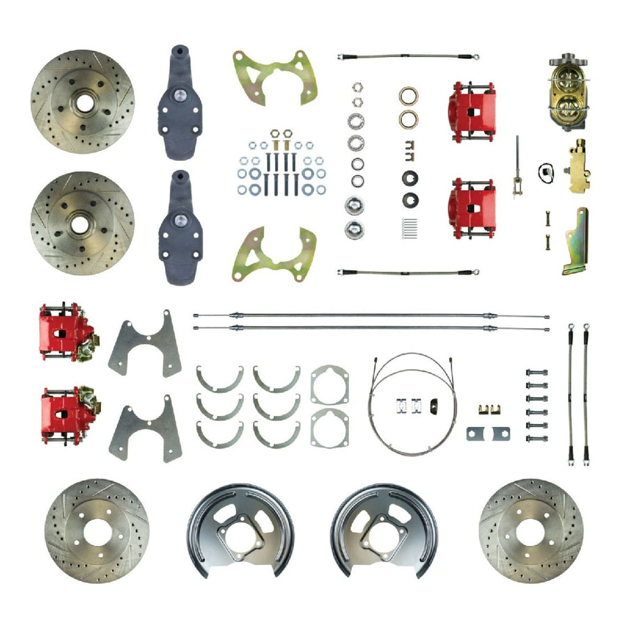 The Right Stuff 1958-64 Chevrolet Impala, 2" Drop, 4-Wheel Manual Disc Brake Conversion Kit - (FSC584SDDZ)