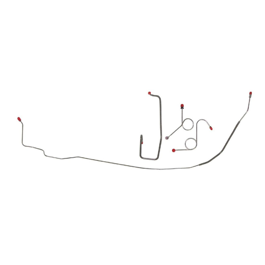 The Right Stuff 1970-73 Mopar E-Body W/Manul Drum, Pre-Bent OE Steel Front Brake Line Kit - (EKT7006)