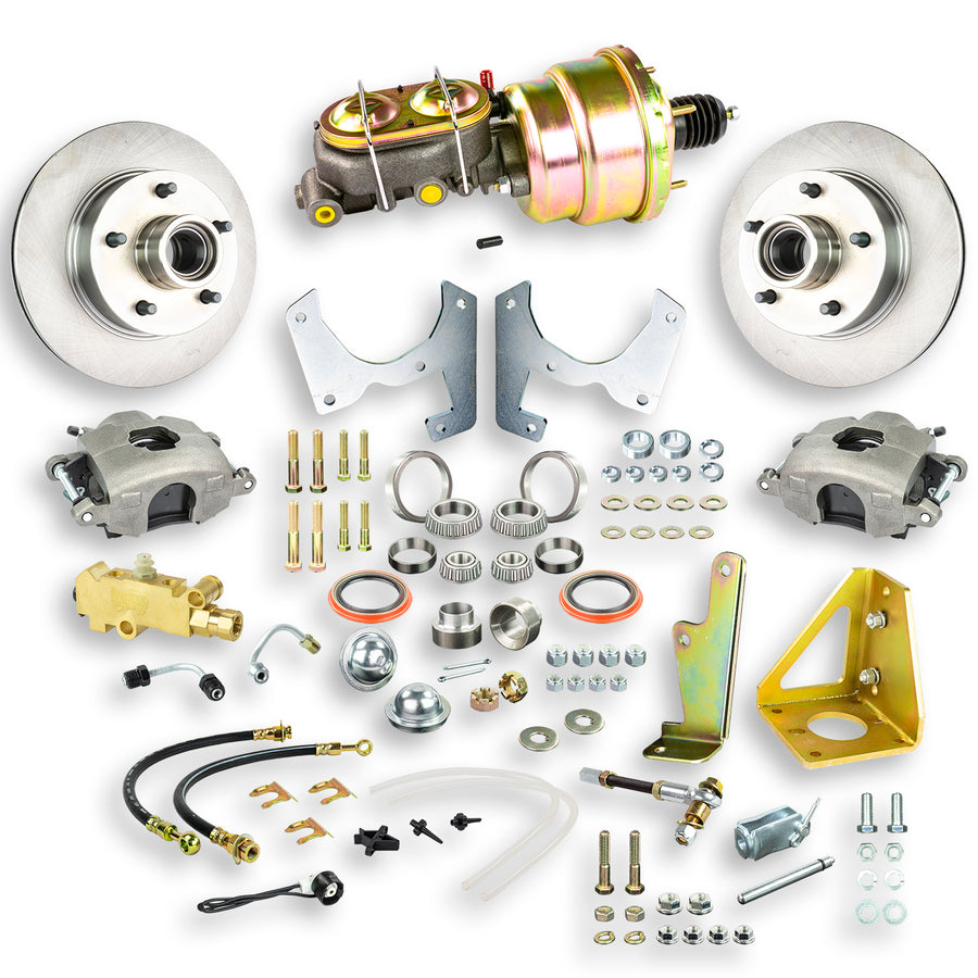 The Right Stuff 1947-1955 Chevrolet/GMC Truck, Power Front Disc Brake Conversion Kit - 5x4.75 Bolt Pattern - (TDC4715)