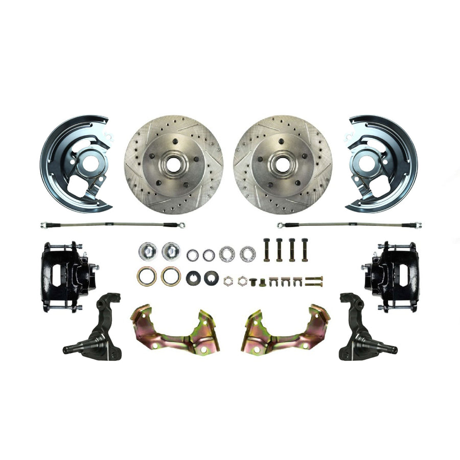 The Right Stuff 1962-1967 Chevrolet Chevy II Front 'At The Wheel' Big Brake Upgrade Kit - (AFXWK03CS)