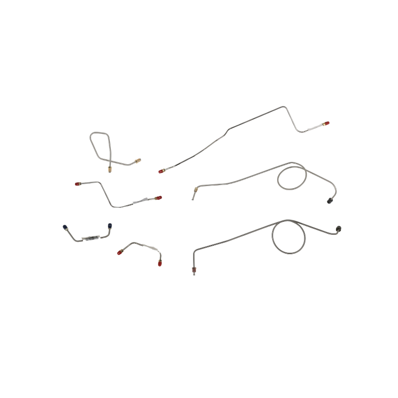 The Right Stuff 1968-71 Ford Bronco, Pre-Bent Stainless Steel Front Brake Line Kit - (TKT4730S)
