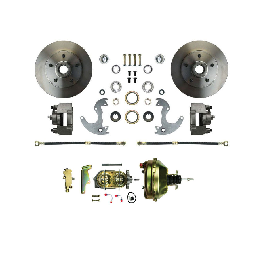 The Right Stuff 1964-1974 GM A/F/X Front Power Disc Brake Conversion for Factory 14" Wheel Setup - (AFXDC14)