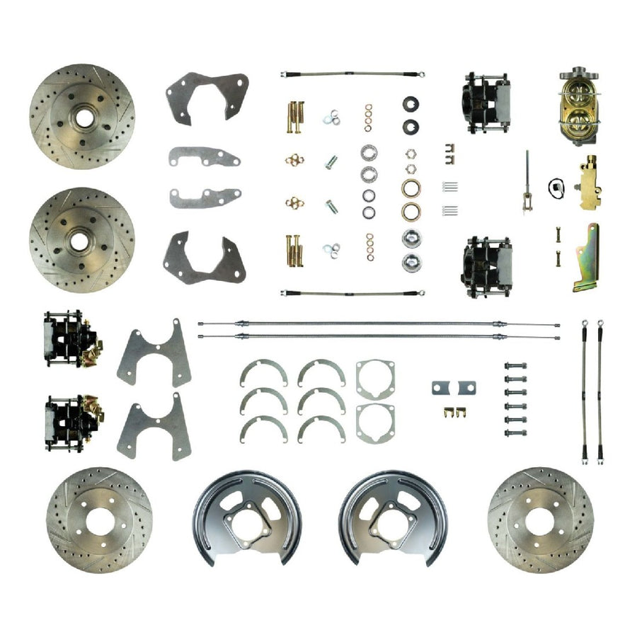 The Right Stuff 1965-68 Chevrolet Impala/Bel Air, Manual 4-Wheel Disc Brake Conversion Kit - (FSC654SDCS)