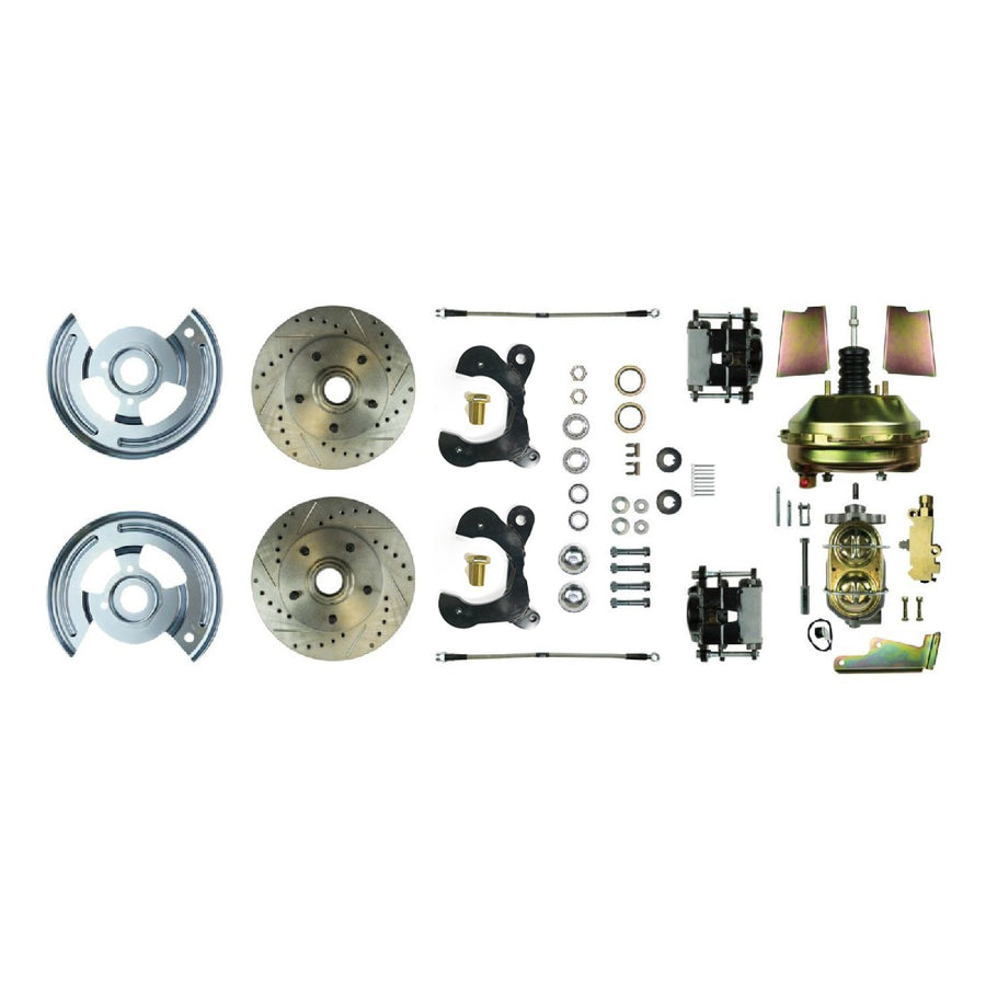 The Right Stuff 1959-64 Chevrolet Impala, 9" Booster, Power Front Disc Brake Conversion Kit - (FSC59DCCS)