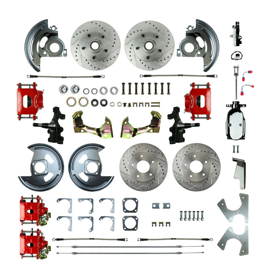 The Right Stuff 1968-1974 GM F/X-Body, 2" Drop, Show N Go, 4-Wheel Manual Disc Brake Conversion - (AFXSD45DZX)