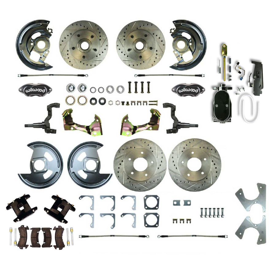 The Right Stuff 1964-1972 GM A-Body, Performance Series, 4-Wheel Disc Brake Conversion Kit - (AFXSD21CSY)