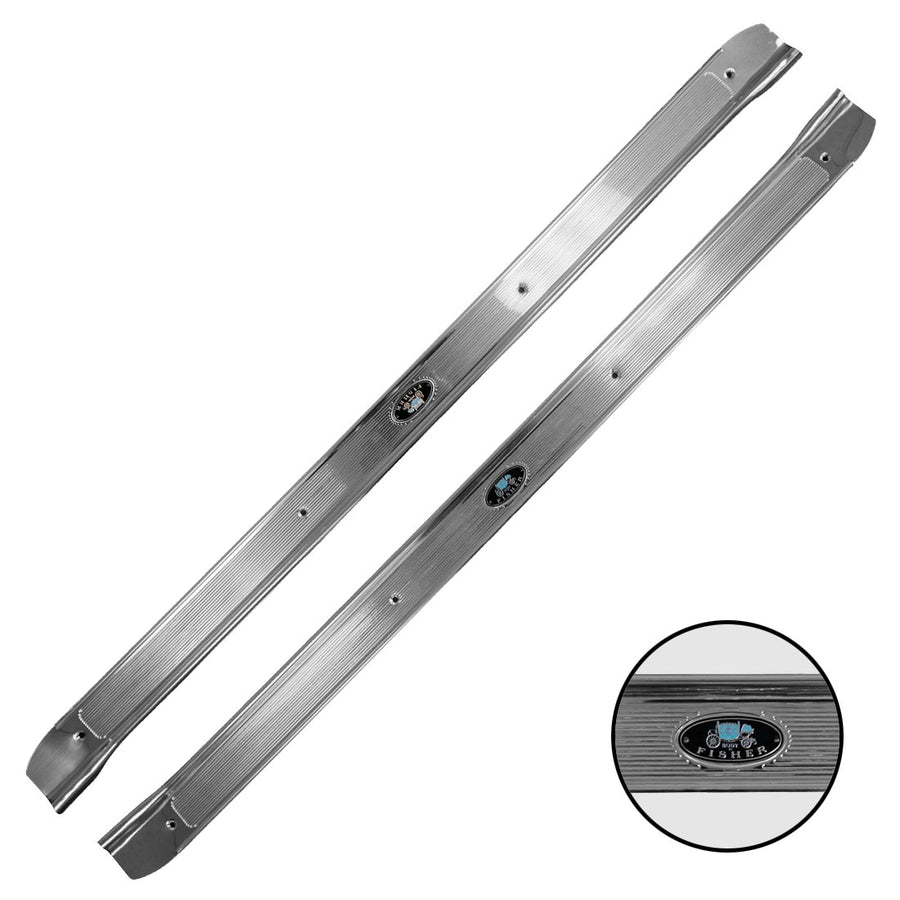 Trim Parts 1968-72 Chevrolet Chevelle 2-Door Sill Plates W/"Body By Fisher" Tag/ Pair - (4152)