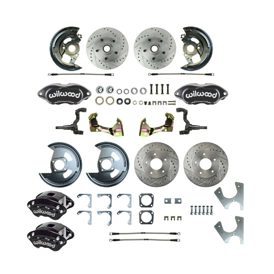 The Right Stuff 1969 GM F/X-Body, 4 Wheel 'At The Wheel' Big Brake Upgrade Kit - AFXWK25CS - (AFXWK25CS)