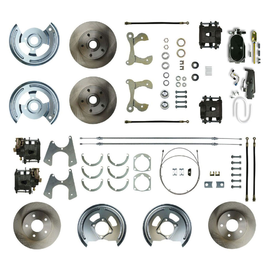 The Right Stuff 1959-64 Chevrolet Impala, Manual 4-Wheel Disc Brake Conversion Kit - FSC594SDCY - (FSC594SDCY)