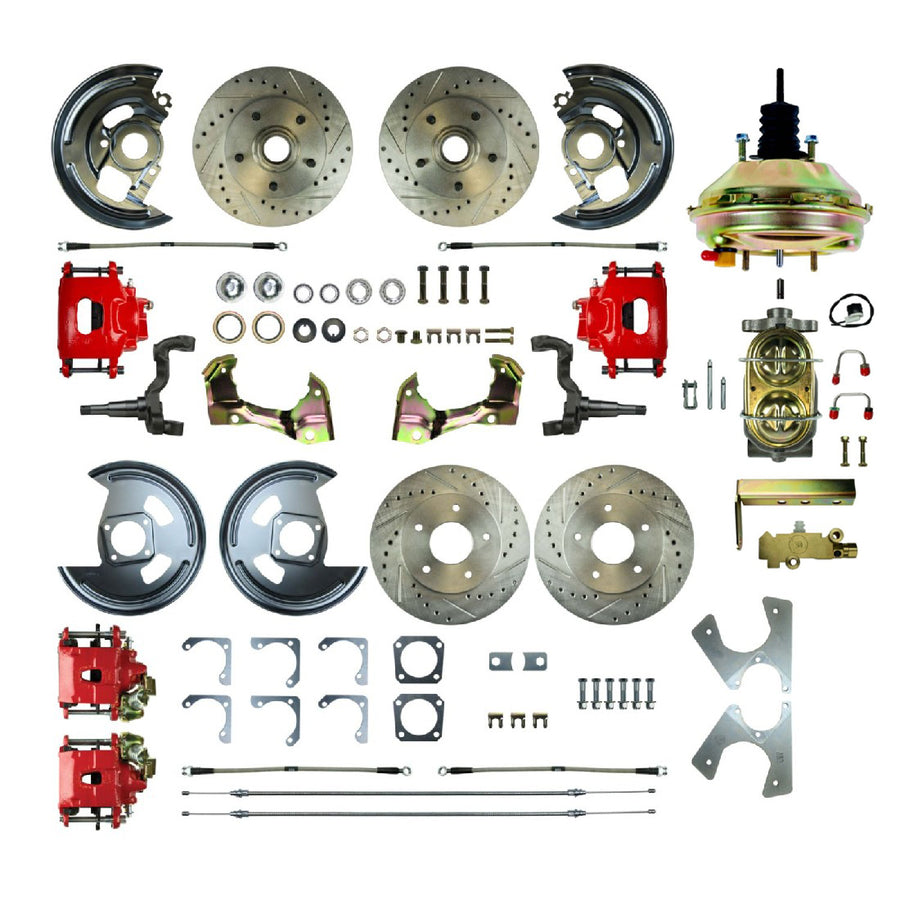 The Right Stuff 1962-67 Chevy II, 9" Booster, , Power 4-Wheel Disc Brake Conversion - AFXDC43CZ - (AFXDC43CZ)