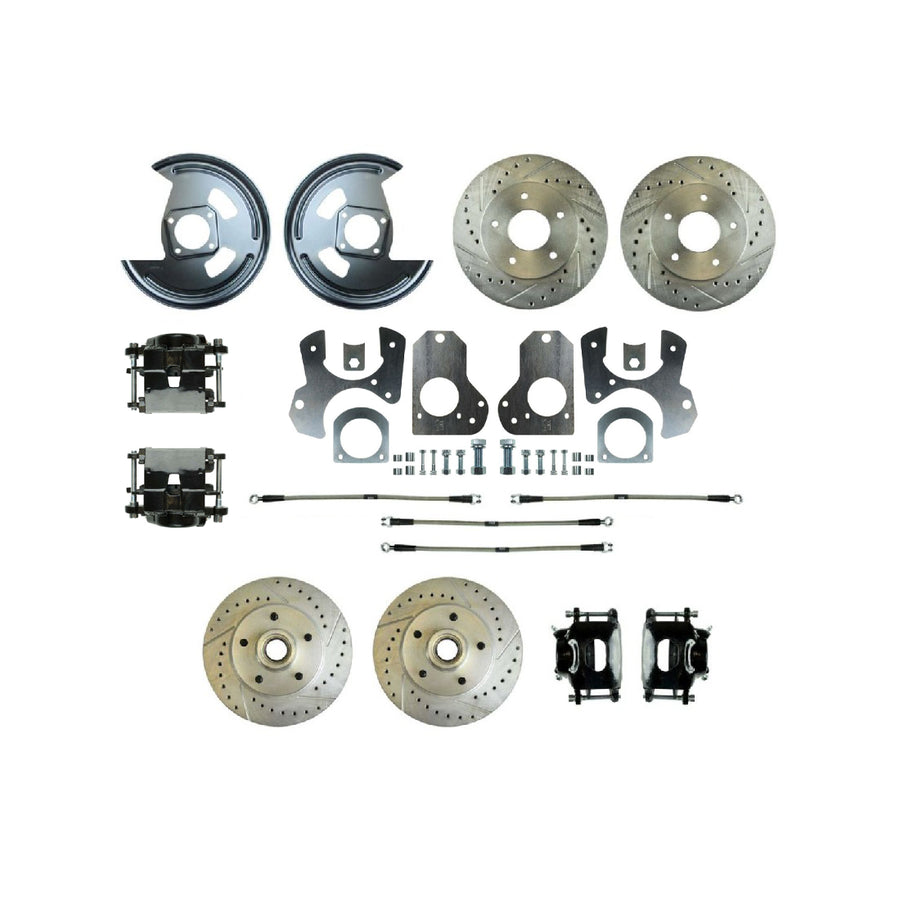 The Right Stuff 1978 G-Body Rear Brake Conversion Kit With Matching Front Rotors & Calipers - (A78RDM78S)