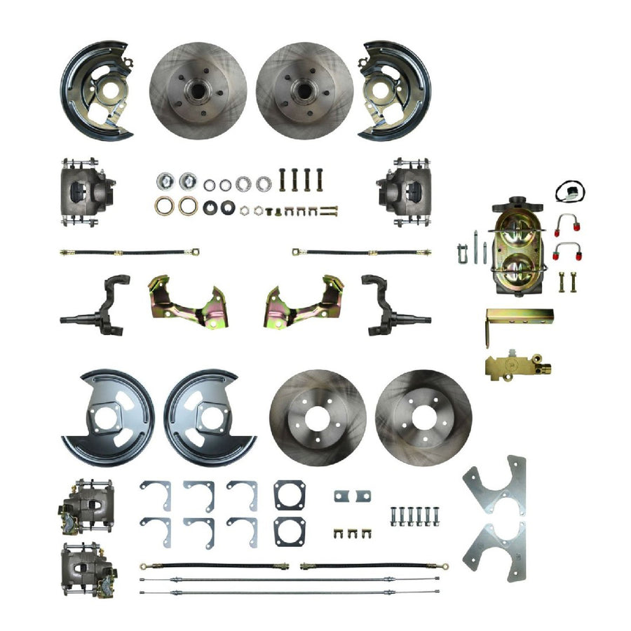 The Right Stuff 1962-1967 Chevrolet Chevy II, 4-Wheel Manual Disc Brake Conversion - AFXSD43C - (AFXSD43C)