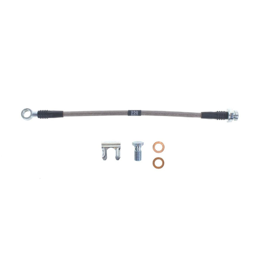 The Right Stuff 1972 GM A-Body, Braided Stainless Steel Front Disc Brake Flex Hoses - (FH24S)