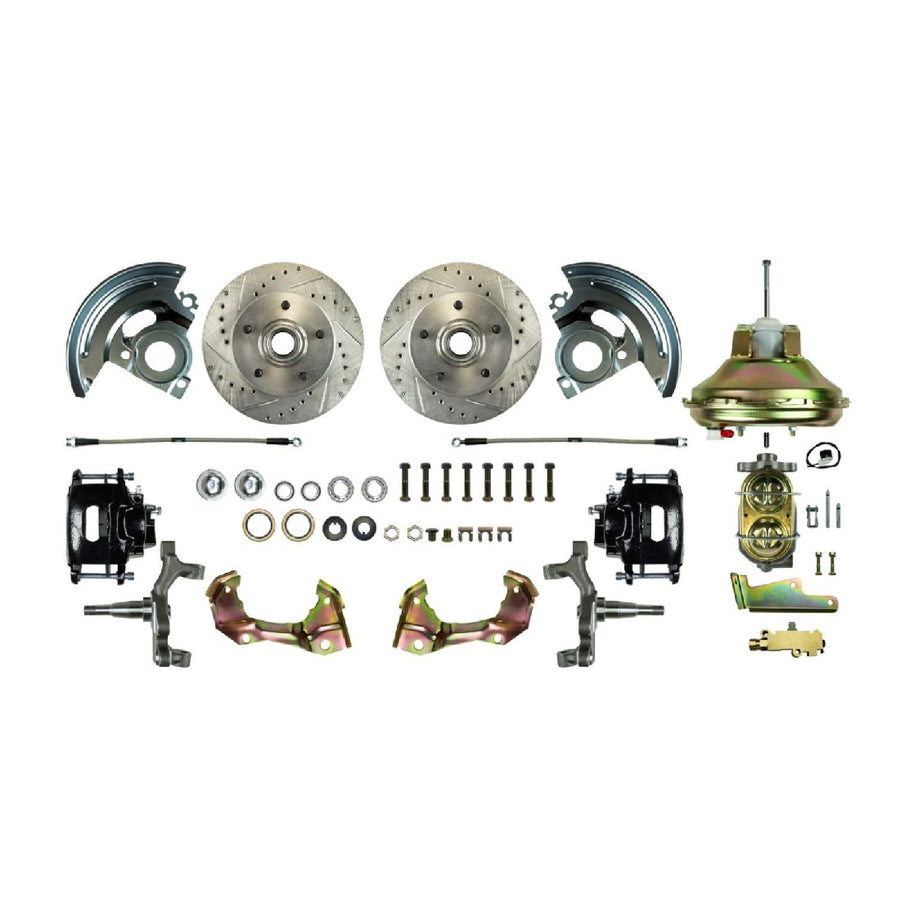 The Right Stuff 67-74 GM F/X-Body, Power 11" Booster, 2" Drop, Front Disc Brake Conversion Kit - (AFXDC02DS)