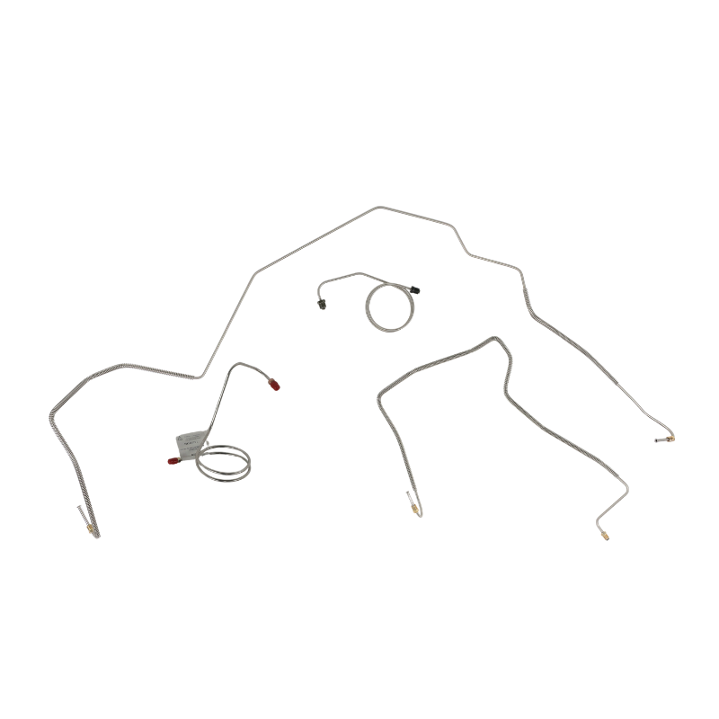 The Right Stuff 1975 Ford F100/F150 Truck, Pre-Bent Stainless Steel Front Brake Line Kit - (TKT4677S)