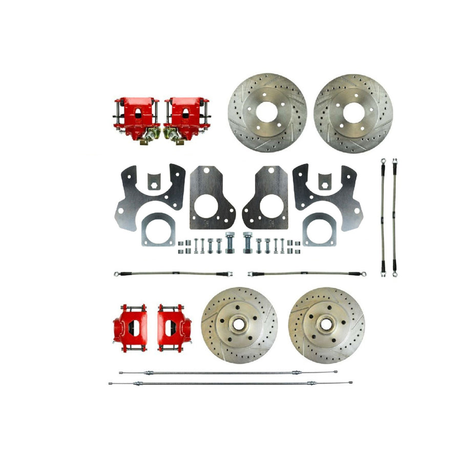 The Right Stuff 82-88 GM G-Body Rear Brake Conversion Kit with Matching Front Rotors & Calipers - (A82RD78Z)