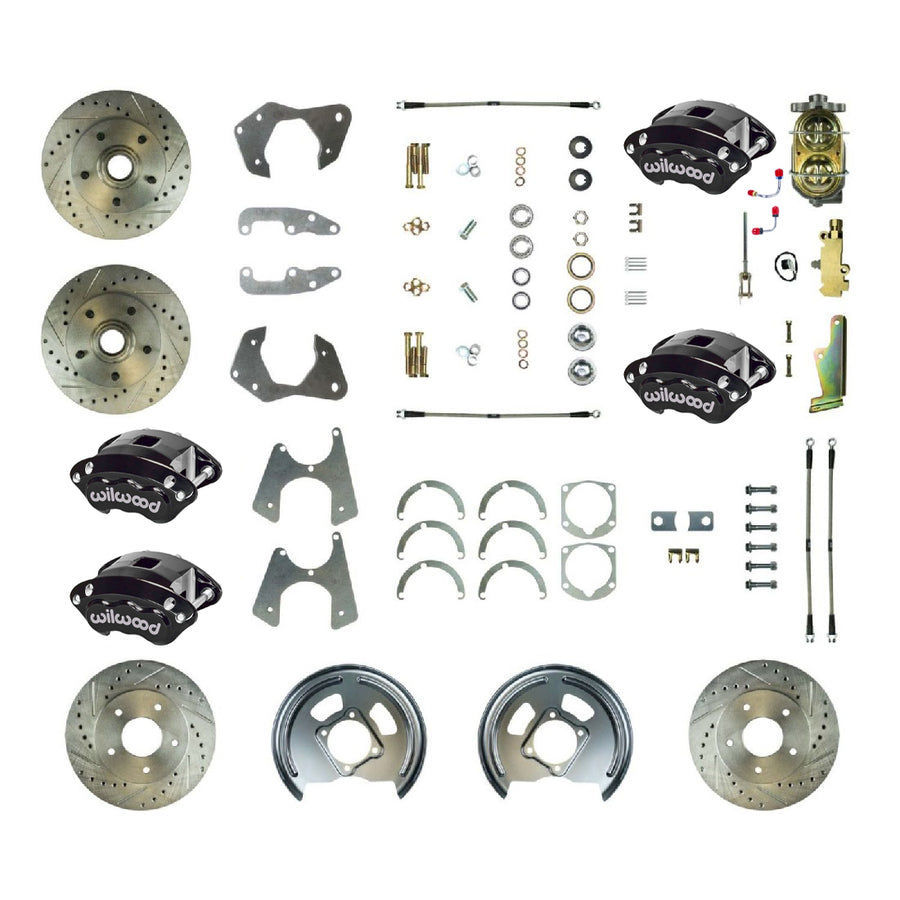 The Right Stuff 1965-68 Chevrolet Impala, Performance 4-Wheel Manual Disc Brake Conversion Kit - (FSC664SDCS)